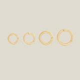 14K Solid Gold Chunky Round Clicker Connector – Anygolds