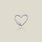 14K Solid Gold Heart Screw Connector – Anygolds