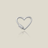 14K Solid Gold Heart Screw Connector – Anygolds