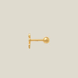 14K Solid Gold Petite Snake Stud – Anygolds