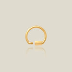 14K Solid Gold Semi Circle Carabiner Screw Connector – Anygolds