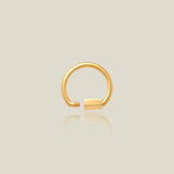 14K Solid Gold Semi Circle Carabiner Screw Connector – Anygolds