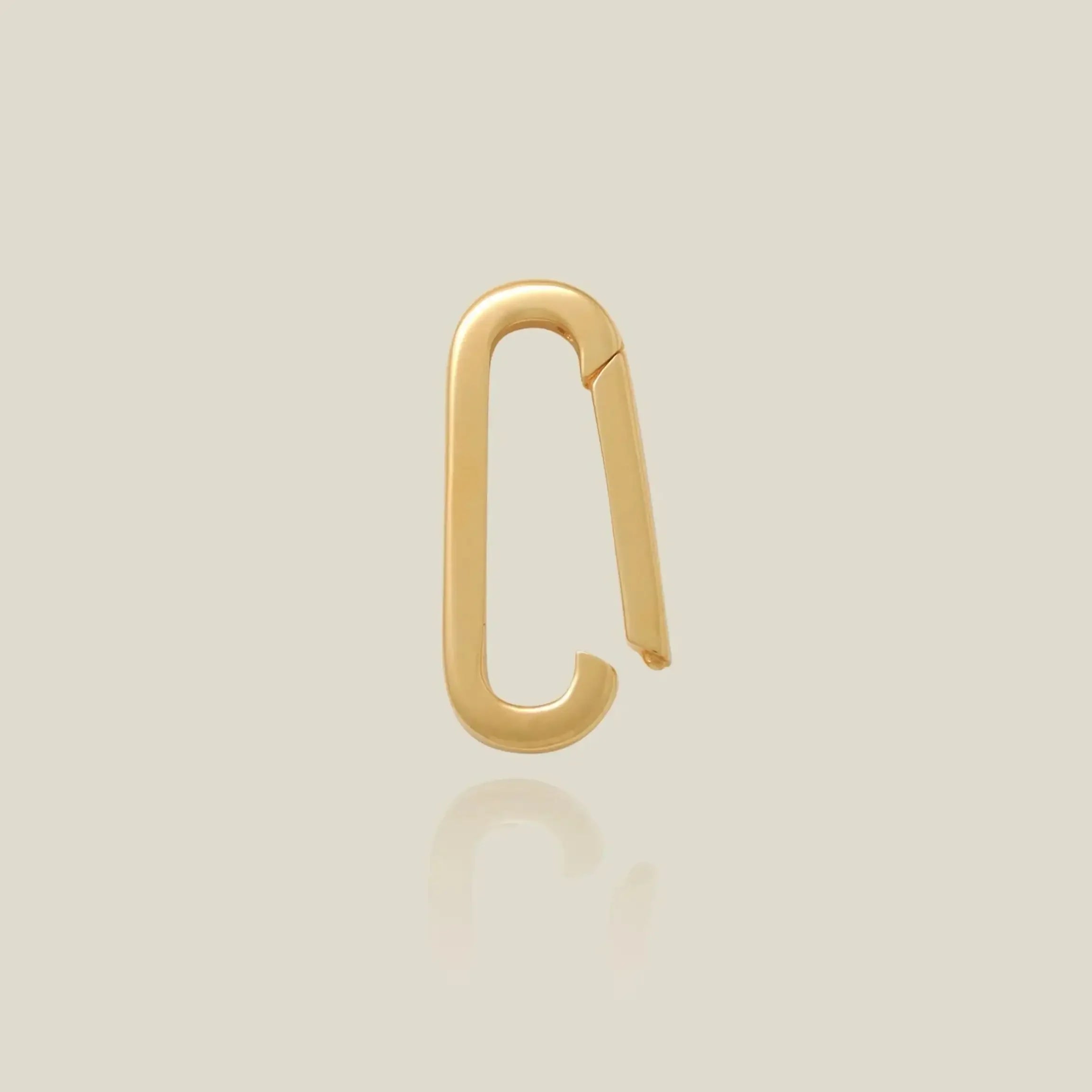 14K Solid Gold Paper Clip Clicker Connector – Anygolds