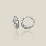 14K Solid Gold Rope Chain Huggie Hoop Earrings (Singe, Pair) – Anygolds
