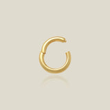 14K Solid Gold Chunky Round Clicker Connector – Anygolds