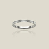 14K Solid Gold Channel-Set Diamond Ring – Anygolds
