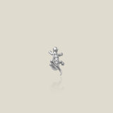 14K Solid Gold Baby Lizard CZ Stud – Anygolds
