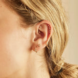 14K Solid Gold Trinity Ball Stud – Anygolds