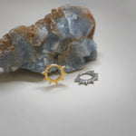 14K Solid Gold Spike Clicker Hoop – Anygolds