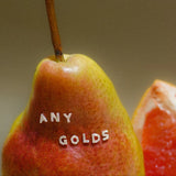 14K Solid Gold Diamond Initial Letter Stud – Anygolds