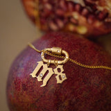 Diamond Gothic Initial Pendant