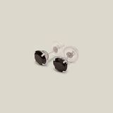 14K Solid Gold Black CZ Stud Earrings – Anygolds