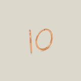 14K Solid Gold Hammered Texture Hoops – Anygolds