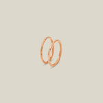 14K Solid Gold Hammered Texture Hoops – Anygolds