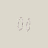 14K Solid Gold Hammered Texture Hoops – Anygolds