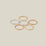 14K Solid Gold Hammered Texture Hoops – Anygolds
