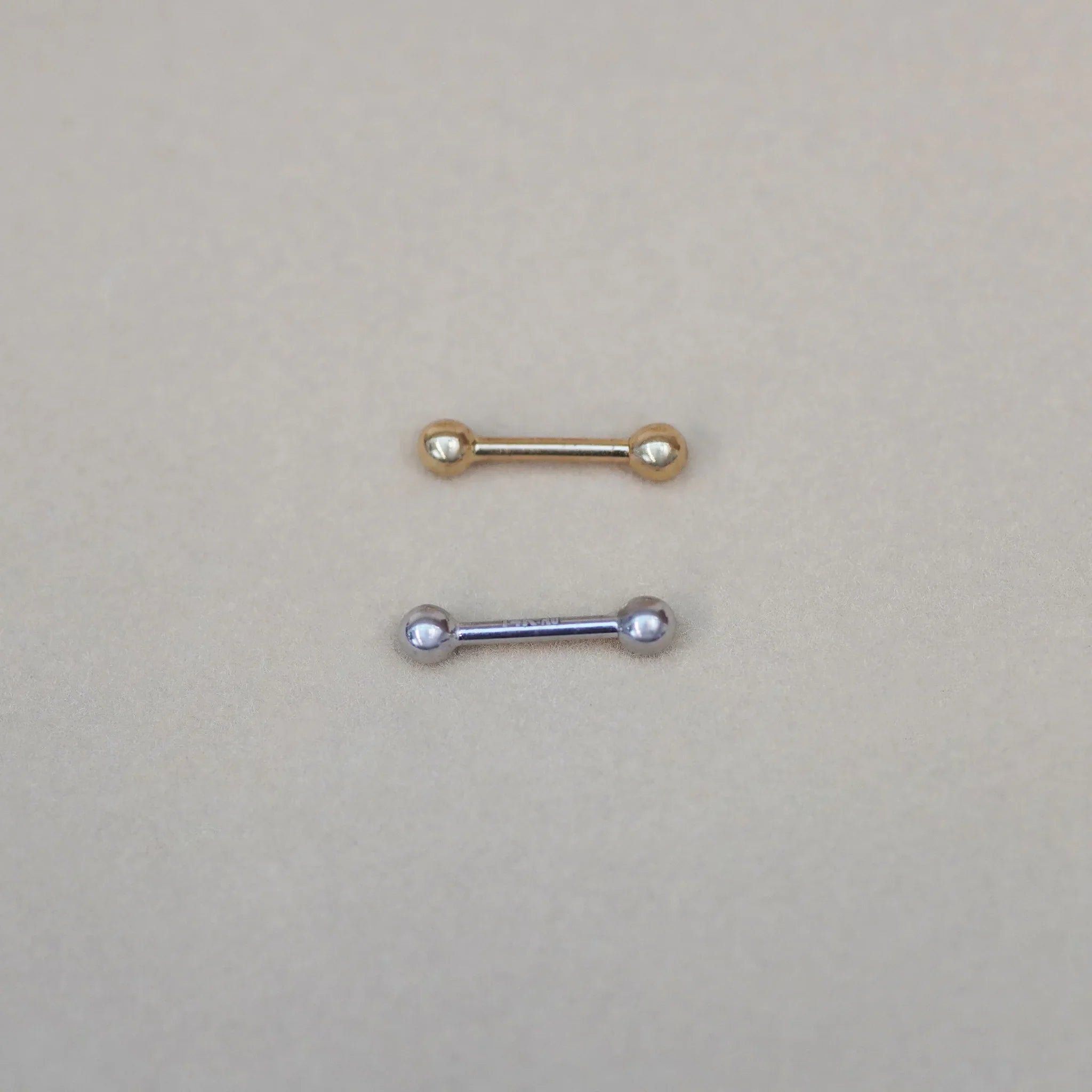 Plain Ball Straight Barbell & Stud - Anygolds