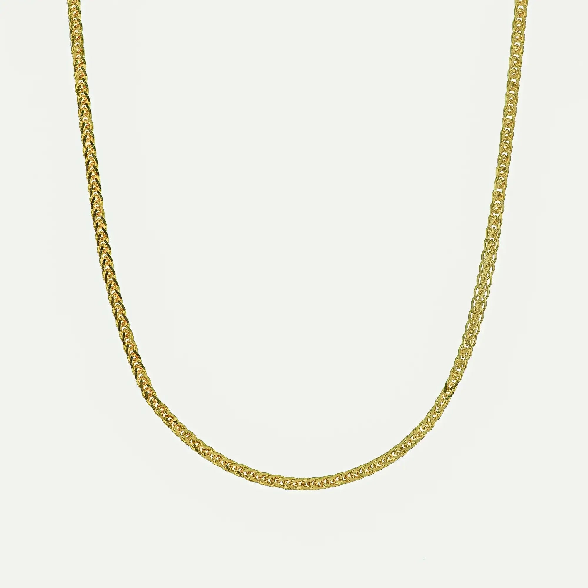 14K Solid Gold Franco Chain – Anygolds