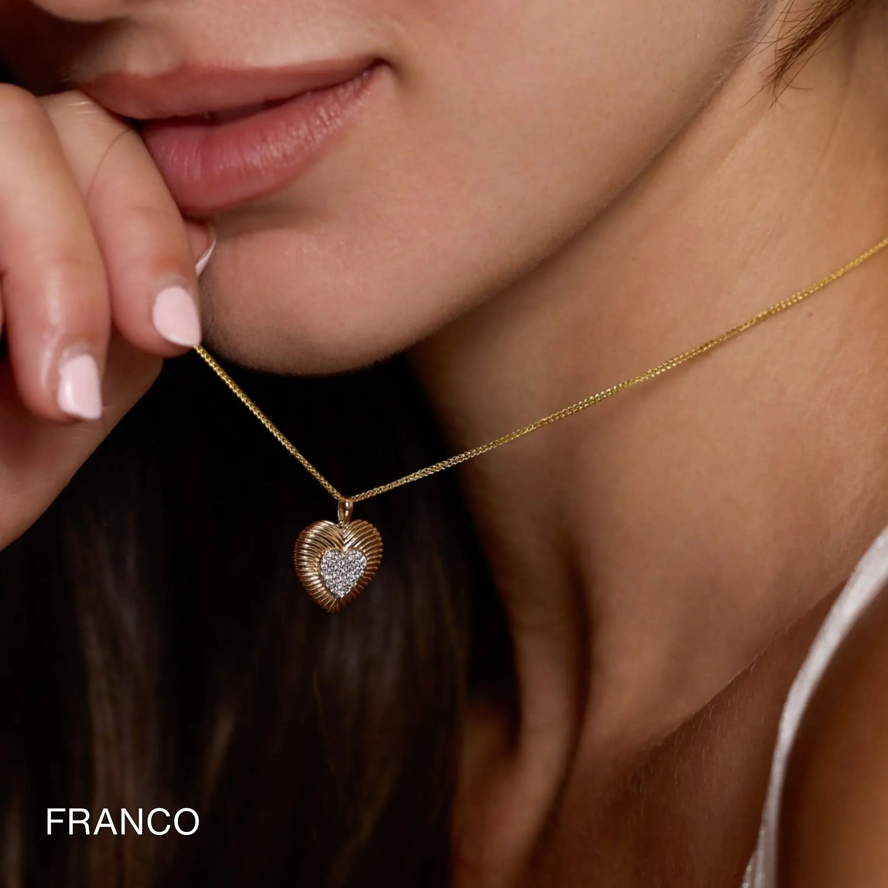 14K Solid Gold Necklace Chain – Anygolds