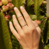 14K Solid Gold Channel-Set Diamond Ring – Anygolds