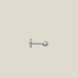 14K Solid Gold Mini Daisy Flower Stud (Internal | External) – Anygolds
