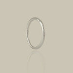 14K Solid Gold Plain Seamless Clicker Hoop Ring - 16G, 18G – Anygolds