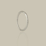 14K Solid Gold Plain Seamless Clicker Hoop Ring - 16G, 18G – Anygolds
