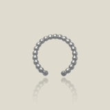 14K Solid Gold Beaded Gold Ear Cuff – Anygolds