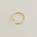 14K Solid Gold Seamless Continuous Hoop – Anygolds