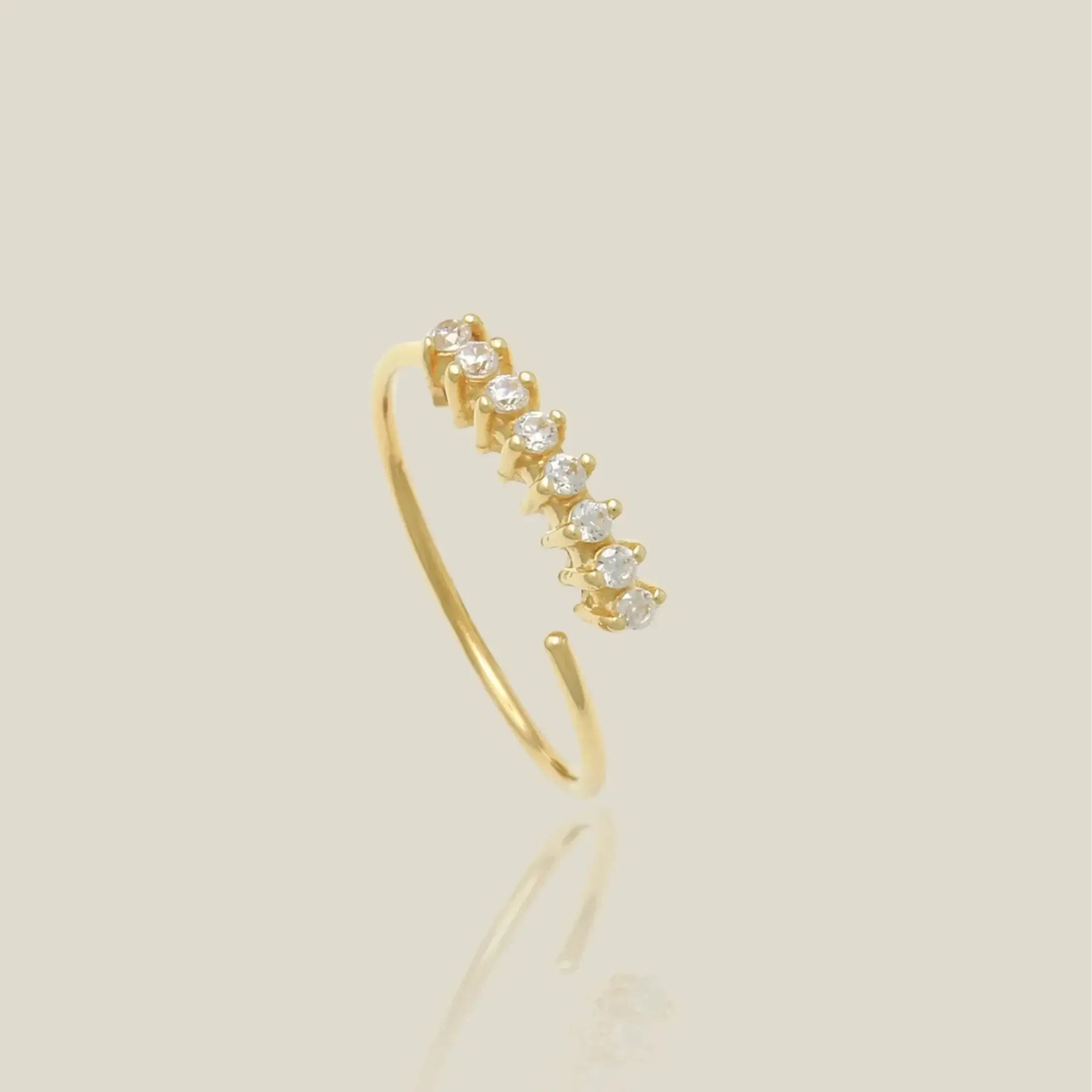 14K Solid Gold Baguette CZ Endless Hoop – Anygolds