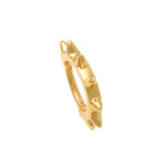 14K Solid Gold Spike Clicker Hoop – Anygolds