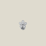 14K Solid Gold Beaded Flower Stud – Anygolds
