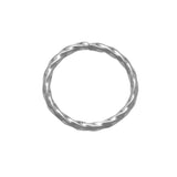 14K Solid Gold Twisted Endless Hoop – Anygolds