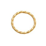 14K Solid Gold Twisted Endless Hoop – Anygolds