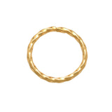 14K Solid Gold Twisted Endless Hoop – Anygolds