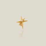 14K Solid Gold CZ Starburst Stud – Anygolds