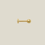 14K Solid Gold Sapphire Blue CZ Evil Eye Stud – Anygolds