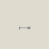 14K Solid Gold CZ Trinity Round Stud – Anygolds