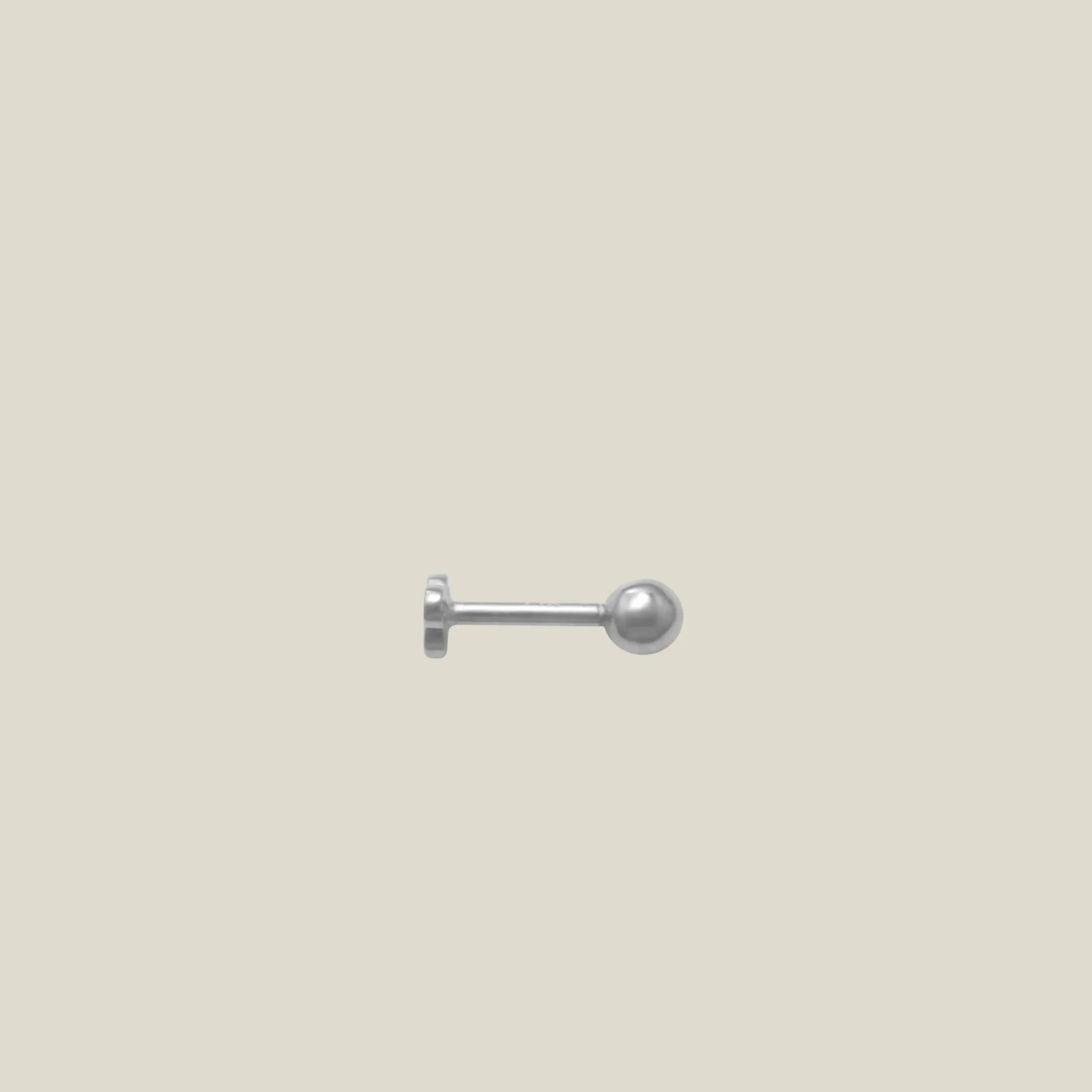 14K Solid Gold CZ Trinity Round Stud – Anygolds