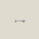 14K Solid Gold CZ Flat Round Stud – Anygolds