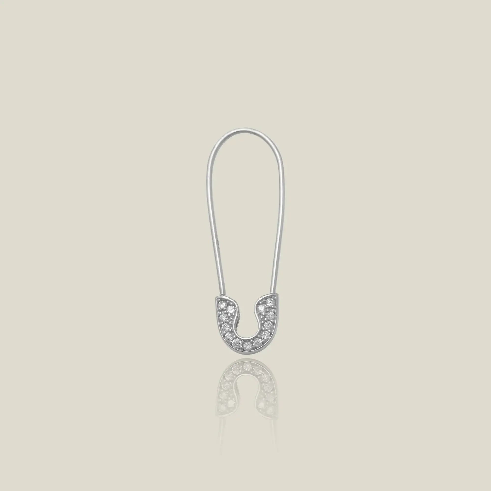 14K Solid Gold Safety Pin Ring – Anygolds