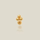14K Solid Gold Trinity Ball Stud – Anygolds