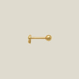 14K Solid Gold Trinity Ball Stud – Anygolds