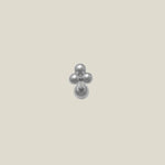 14K Solid Gold Trinity Ball Stud – Anygolds