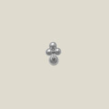 14K Solid Gold Trinity Ball Stud – Anygolds