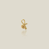 14K Solid Gold Mini Open Cross Stud – Anygolds