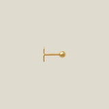 14K Solid Gold Mini Open Cross Stud – Anygolds