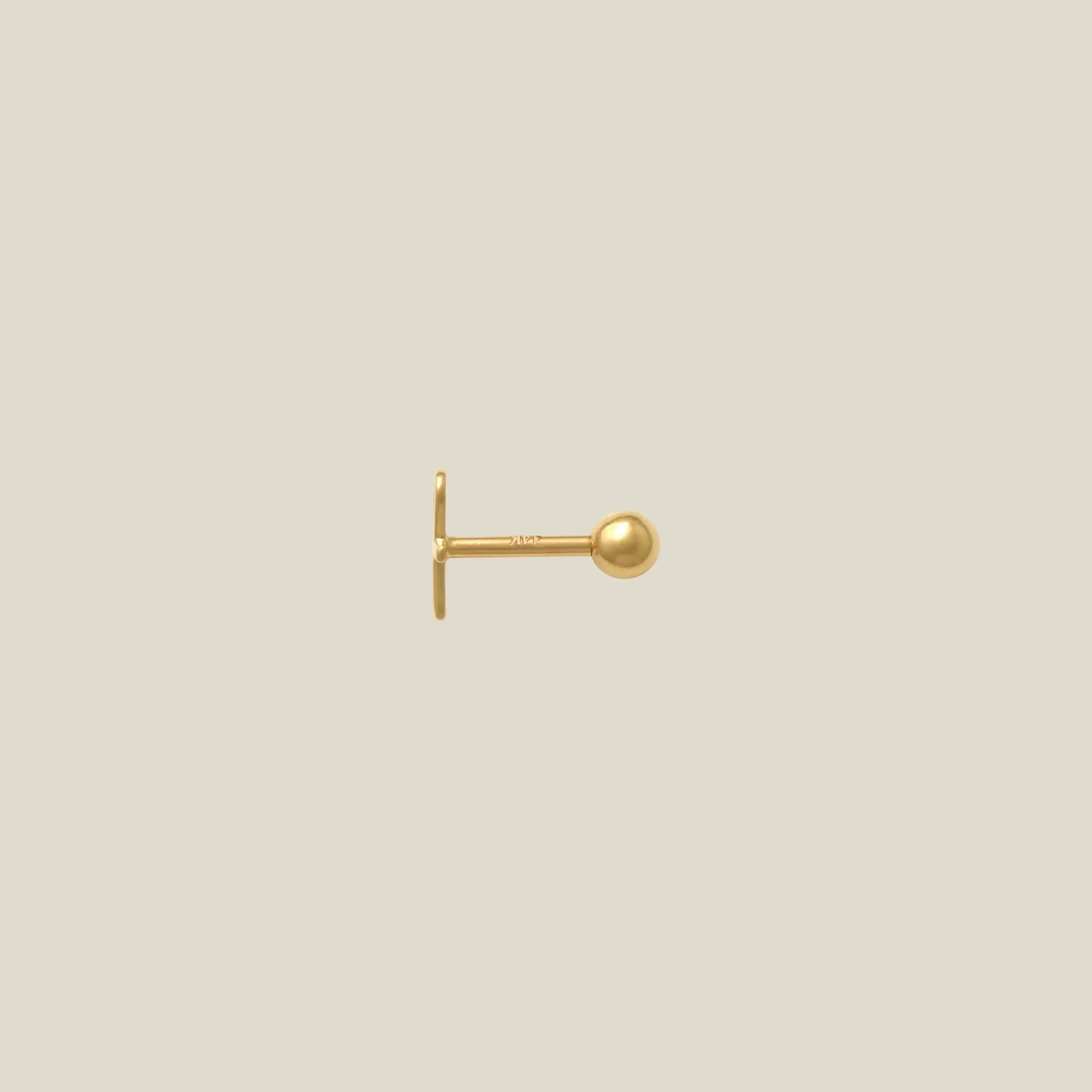 14K Solid Gold Mini Open Cross Stud – Anygolds