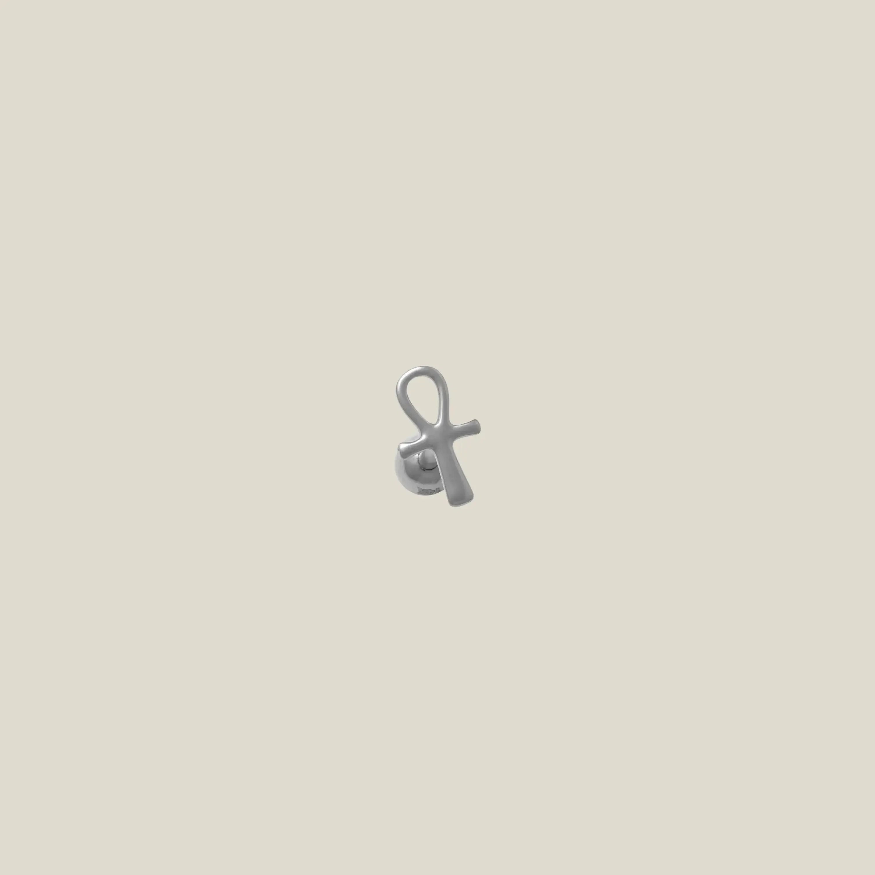 14K Solid Gold Mini Open Cross Stud – Anygolds