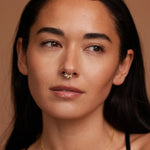 14K Solid Gold Laurel Leaf Clicker Hoop – Anygolds